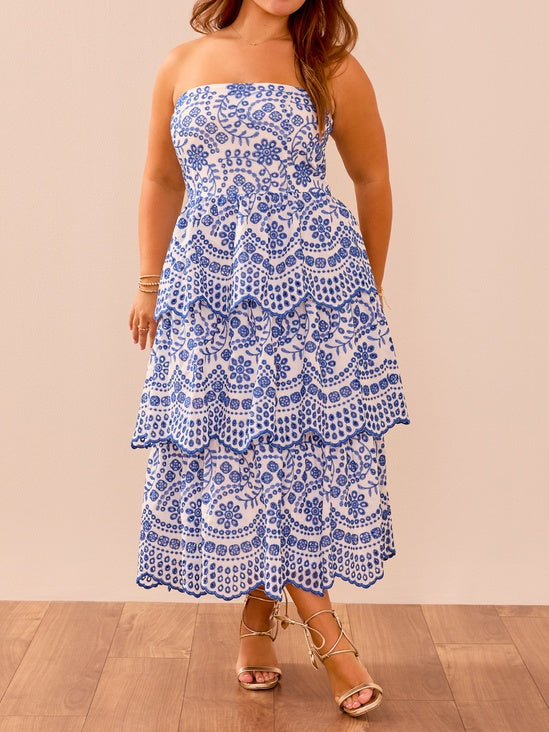 Stunning Scalloped Midi Dress