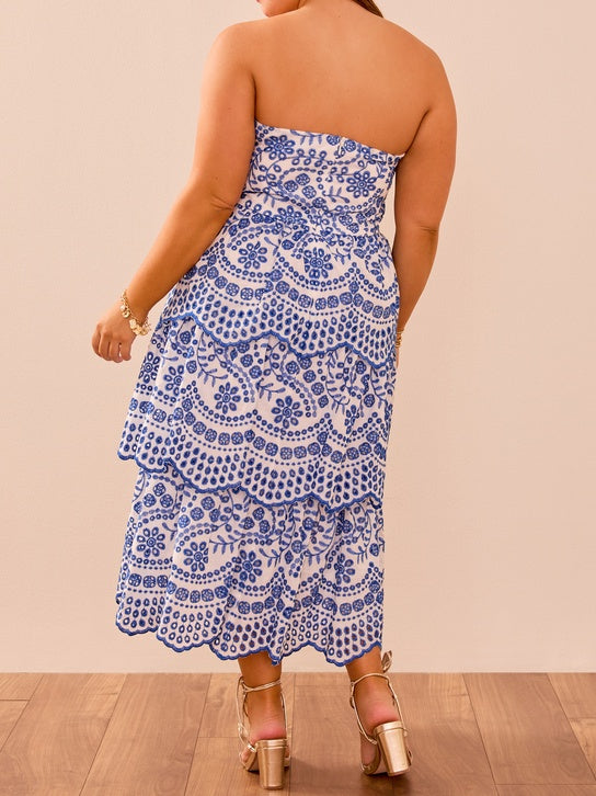 Stunning Scalloped Midi Dress