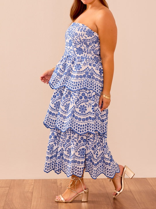 Stunning Scalloped Midi Dress