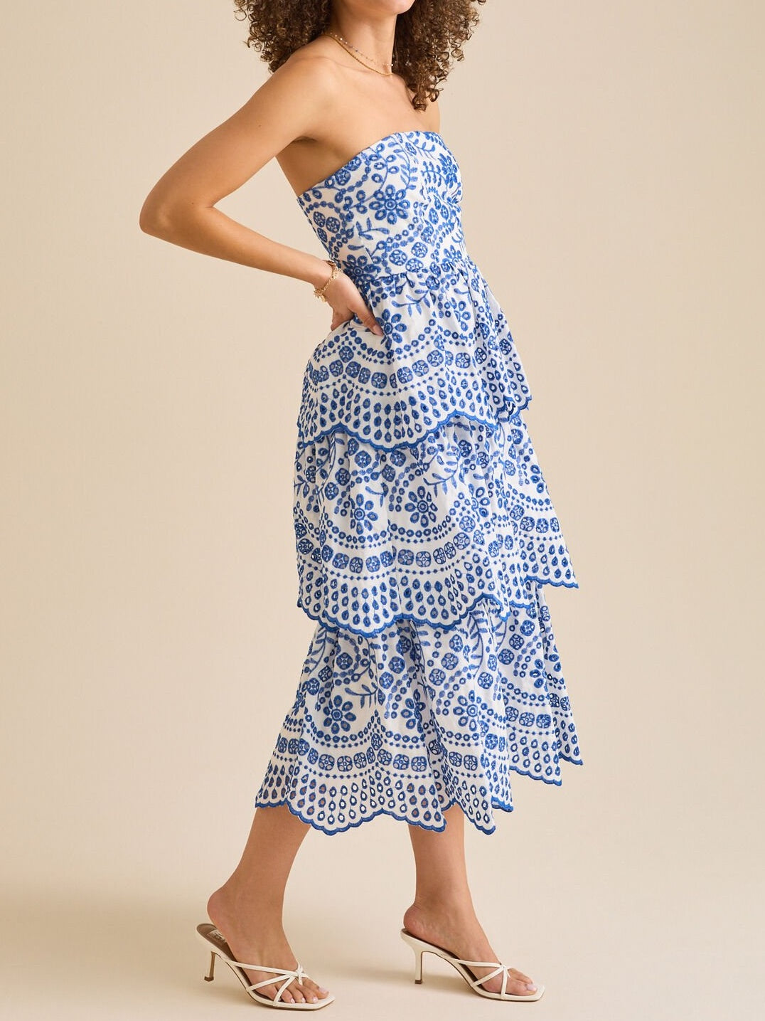 Stunning Scalloped Midi Dress