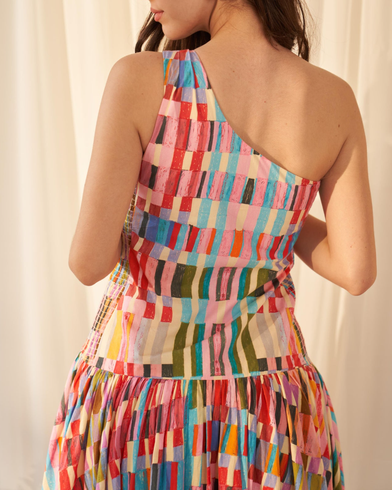 Painter’s Patch Asymmetrical Dress