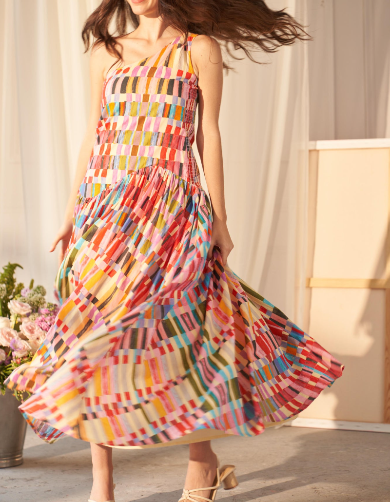 Painter’s Patch Asymmetrical Dress