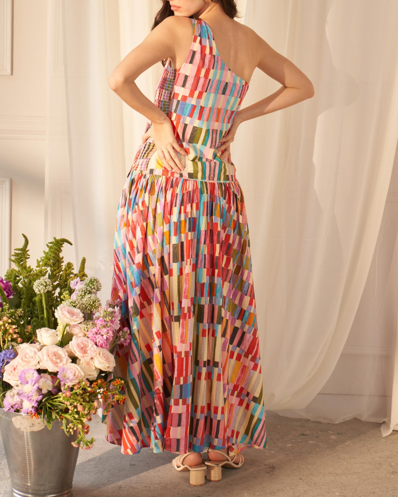 Painter’s Patch Asymmetrical Dress